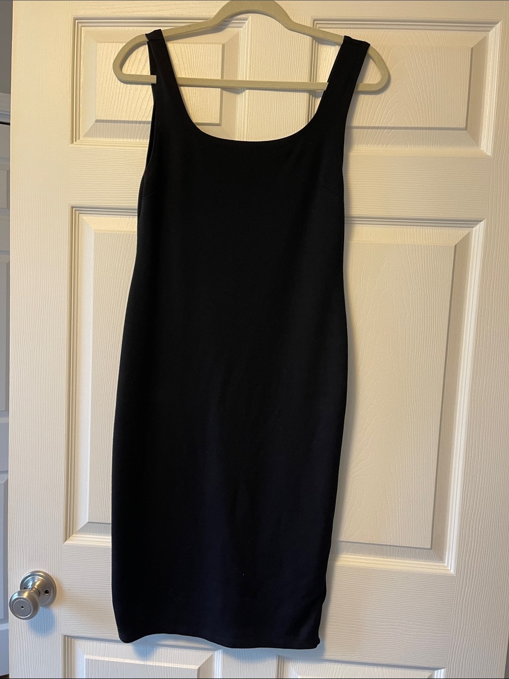 Popular Basics Black Midi Tank Sheath Dress